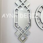 Deluxe Future Silver Model Üçlü Set Aynalı Saatli Niş Takımı-19