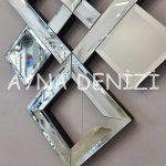 Deluxe Future Silver Model Üçlü Set Aynalı Saatli Niş Takımı-22