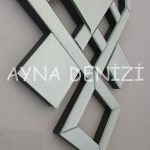 Deluxe Future Silver Model Üçlü Set Aynalı Saatli Niş Takımı-23