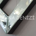 Deluxe Future Silver Model Üçlü Set Aynalı Saatli Niş Takımı-24