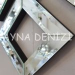 Deluxe Future Silver Model Üçlü Set Aynalı Saatli Niş Takımı-25