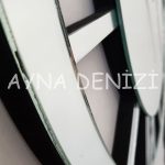 Deluxe Future Silver Model Üçlü Set Aynalı Saatli Niş Takımı-30