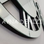 Deluxe Future Silver Model Üçlü Set Aynalı Saatli Niş Takımı-34