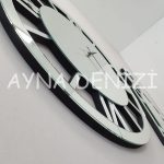 Deluxe Future Silver Model Üçlü Set Aynalı Saatli Niş Takımı-35