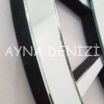 Deluxe Future Silver Model Üçlü Set Aynalı Saatli Niş Takımı-39