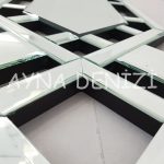 Deluxe Future Silver Model Üçlü Set Aynalı Saatli Niş Takımı-40