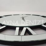 Deluxe Future Silver Model Üçlü Set Aynalı Saatli Niş Takımı-46