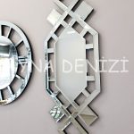 Deluxe Future Silver Model Üçlü Set Aynalı Saatli Niş Takımı-48