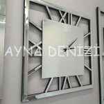 Generic Time Silver Model Üçlü Set Aynalı Saatli Niş Takımı-13