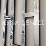 Generic Time Silver Model Üçlü Set Aynalı Saatli Niş Takımı-44