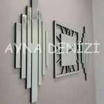 Perfect Time Silver Model Üçlü Set Aynalı Saatli Niş Takımı-10