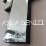 Perfect Time Silver Model Üçlü Set Aynalı Saatli Niş Takımı-21