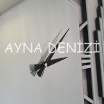 Perfect Time Silver Model Üçlü Set Aynalı Saatli Niş Takımı-24