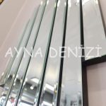Perfect Time Silver Model Üçlü Set Aynalı Saatli Niş Takımı-44