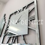 Perfect Time Silver Model Üçlü Set Aynalı Saatli Niş Takımı-45