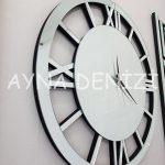 Premium Future Silver Model Üçlü Set Aynalı Saatli Niş Takımı-46