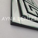 Premium Time Silver Model Üçlü Set Aynalı Saatli Niş Takımı-24