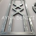Special Future Silver Model Üçlü Set Aynalı Saatli Niş Takımı-21