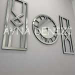 Special Future Silver Model Üçlü Set Aynalı Saatli Niş Takımı-4