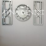 Special Future Silver Model Üçlü Set Aynalı Saatli Niş Takımı-5