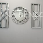 Special Future Silver Model Üçlü Set Aynalı Saatli Niş Takımı-6