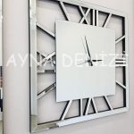 Special Time Silver Model Üçlü Set Aynalı Saatli Niş Takımı-11