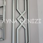 Special Time Silver Model Üçlü Set Aynalı Saatli Niş Takımı-17