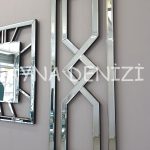 Special Time Silver Model Üçlü Set Aynalı Saatli Niş Takımı-18