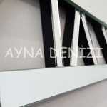 Special Time Silver Model Üçlü Set Aynalı Saatli Niş Takımı-23