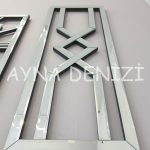 Special Time Silver Model Üçlü Set Aynalı Saatli Niş Takımı-47