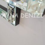 Stylish Future Silver Model Üçlü Set Aynalı Saatli Niş Takımı-34