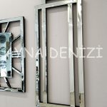 Stylish Time Silver Model Üçlü Set Aynalı Saatli Niş Takımı-13