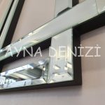 Stylish Time Silver Model Üçlü Set Aynalı Saatli Niş Takımı-15