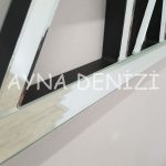 Stylish Time Silver Model Üçlü Set Aynalı Saatli Niş Takımı-28