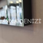 Stylish Time Silver Model Üçlü Set Aynalı Saatli Niş Takımı-46