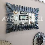 Akustik White Small Smoked Model Beyaz Füme Renk Modern Ayna-16