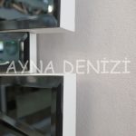 Akustik White Small Smoked Model Beyaz Füme Renk Modern Ayna-22