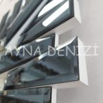 Akustik White Small Smoked Model Beyaz Füme Renk Modern Ayna-23