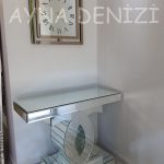 Sandy Roma Bronze Model Bronz Renk Dekoratif Aynalı Duvar Saati-15
