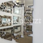 Triyo Bronze Model Modern Ayna-27