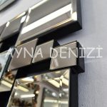 Triyo Bronze Model Modern Ayna-34