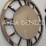 Deluxe Future Bronze Model Üçlü Set Aynalı Saatli Niş Takımı-18