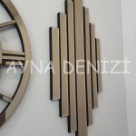 Perfect Future Bronze Model Üçlü Set Aynalı Saatli Niş Takımı-12