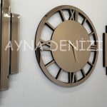 Perfect Future Bronze Model Üçlü Set Aynalı Saatli Niş Takımı-21