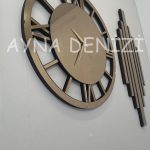 Perfect Future Bronze Model Üçlü Set Aynalı Saatli Niş Takımı-47