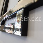 Stylish Future Bronze Model Üçlü Set Aynalı Saatli Niş Takımı-44