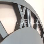 Deluxe Future Smoked Model Üçlü Set Aynalı Saatli Niş Takımı-27