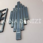 Perfect Time Smoked Model Üçlü Set Aynalı Saatli Niş Takımı-38