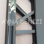 Perfect Time Smoked Model Üçlü Set Aynalı Saatli Niş Takımı-48