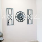 Special Future Smoked Model Üçlü Set Aynalı Saatli Niş Takımı-10